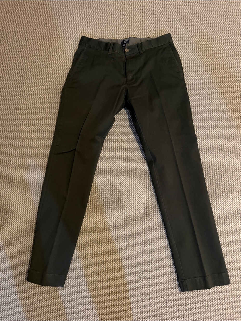 J Crew Men's Tailored Chinos in Dark Grey 30 x 30